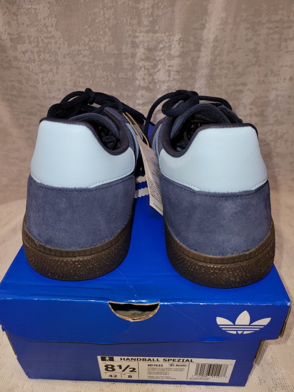 Adidas Handball Spezial Shoes Navy Blue Clear Sky BD7633 Mens Size 8.5 BRAND NEW - Picture 11 of 16
